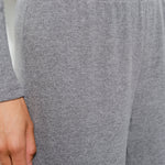 Wide Leg Pant With Waistband Detail - grey, womens pants/matching set collection 