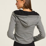 Hoodie Zip Up With Fold Over Pant