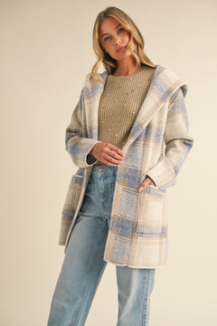 Woven Plaid Jacket