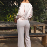Wide Leg Fleece Pant