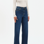 Daze - Wide Ankle Jean - dark denim, womens jean collection