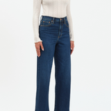 Daze - Wide Ankle Jean - dark denim, womens jean collection