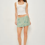 Sequin Micro Tie Skirt