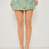 Sequin Micro Tie Skirt