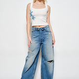 Starfish Beaded Ribbed Tank