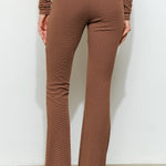 Stripe Flare Pant - brown multi, womens pants/matching set collection
