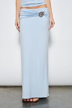 Maxi Skirt With Shell Trim