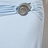 Maxi Skirt With Shell Trim