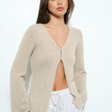 Long Sleeve Open Front Sweater