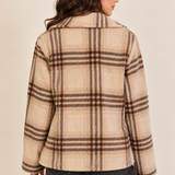 Plaid Double Button Jacket