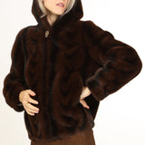 Fur Jacket With Hood