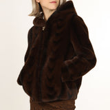 Fur Jacket With Hood