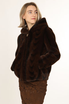 Fur Jacket With Hood