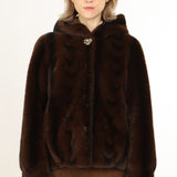 Fur Jacket With Hood