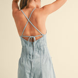 Chambray Denim Romper