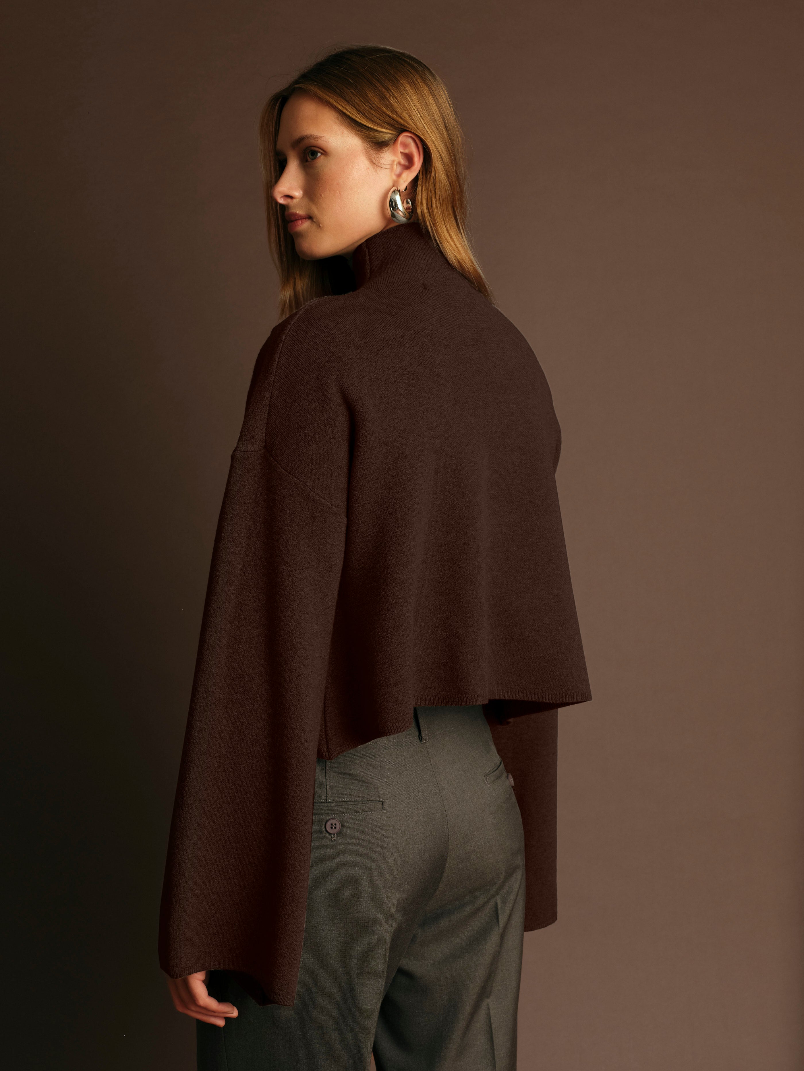 Chuck Turtleneck Sweater - brown, womens sweater collection