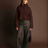 Chuck Turtleneck Sweater - brown, womens sweater collection