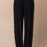 Balloon Pants With Side Lace Trim