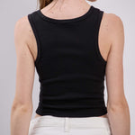 Rib Buckle Strap Tank - Black, Women's Tank Top Collection