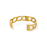 Wide Link Gold Bracelet