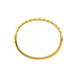 Gold Ball Bracelet with Crystals