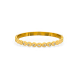 Gold Ball Bracelet with Crystals
