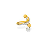Two Tone Double Band Circle Ring