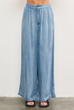 Denim Wide Leg Pant