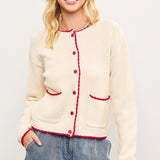 Scallop Buttondown Cardigan