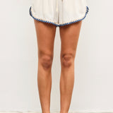 Embroidered Edge Short