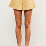 High Waisted Flared Short