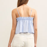 Ruffle V Neck Tied Cami Top