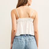 Ruffle V Neck Tied Cami Top