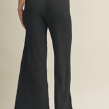 Bubble Crinkle Textured Pant