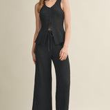 Bubble Crinkle Textured Pant