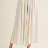 Elastic Waist Wide Leg Pant