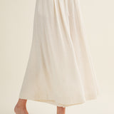 Elastic Waist Wide Leg Pant