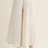 Elastic Waist Wide Leg Pant