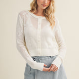 Floral Jacquard Cardigan