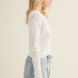 Floral Jacquard Cardigan
