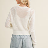 Floral Jacquard Cardigan