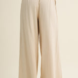 Linen Wide Leg Paperbag Pant