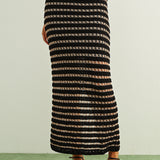 Crochet Knit Straight Long Skirt