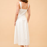 Bustier Button Long Dress