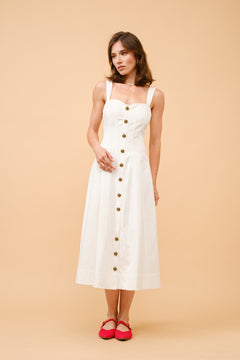 Bustier Button Long Dress