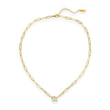 Link Necklace with Stones