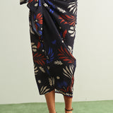 Multi Printed Wrap Skirt