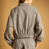 Houndstooth Pattern Mini Skirt