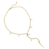 Link Necklace With Pearls
