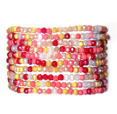 Multicolored Beaded Bracelet Set - multicolor, womens bracelet collection